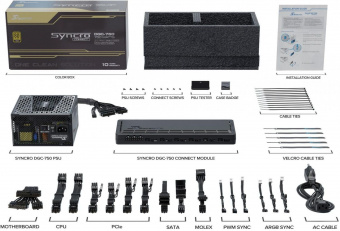 Корпус Seasonic CASE SYNCRO Q704 GOLD черный 750W ATX 4x120mm 7x140mm 2xUSB3.0 audio bott PSU от магазина РЭССИ