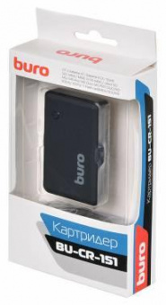 Устройство чтения карт памяти USB2.0 Buro BU-CR-151 черный от магазина РЭССИ