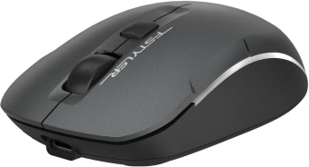 Мышь A4Tech Fstyler FB26CS Air серый/черный оптическая (2000dpi) silent беспроводная BT/Radio USB для ноутбука (4but) от магазина РЭССИ