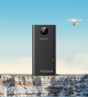 Мобильный аккумулятор Romoss PEA40PF 40000mAh PD 3A черный от магазина РЭССИ