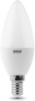 Лампа светодиодная Gauss 7Вт цок.:E14 свеча 220B 2700K св.свеч.бел.теп. С35 (упак.:3шт) (33117T) от магазина РЭССИ