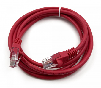 Патч-корд Buro UTP 4 пары cat5E CCA molded 1.5м красный RJ-45 (m)-RJ-45 (m) от магазина РЭССИ