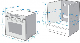 Духовой шкаф Электрический Weissgauff EOM 751 PDBSX черный/нержавеющая сталь от магазина РЭССИ