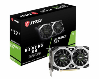 Видеокарта MSI PCI-E GTX 1650 VENTUS XS 4G OC NVIDIA GeForce GTX 1650 4096Mb 128 GDDR5 1485/8000 DVIx1 HDMIx1 DPx1 HDCP Ret от магазина РЭССИ