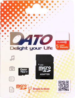 Флеш карта microSDXC 64Gb Class10 Dato DTTF064GUIC10 w/o adapter от магазина РЭССИ