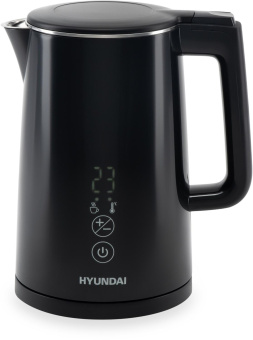 Чайник электрический Hyundai HYK-S5509 1.5л. 2200Вт черный корпус: металл/пластик от магазина РЭССИ