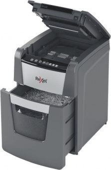 Шредер Rexel Optimum AutoFeed 100M черный с автоподачей (секр.P-5) фрагменты 100лист. 34лтр. скрепки скобы пл.карты от магазина РЭССИ