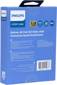Кабель аудио-видео Philips 4K 30 Гц Full HD HDMI (m)/HDMI (m) 1.5м. позолоч.конт. черный (SWV2110/56) от магазина РЭССИ