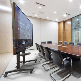 Стойка для телевизора Onkron TS1991 eLift черный 50"-100" макс.10кг напольный наклон от магазина РЭССИ