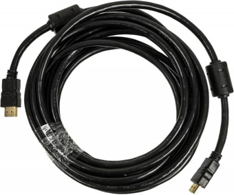 Кабель аудио-видео Ningbo HDMI-5M-MG HDMI (m)/HDMI (m) 5м. феррит.кольца позолоч.конт. черный от магазина РЭССИ