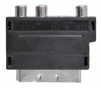 Адаптер аудио-видео Buro SCART (m)/3хRCA (f)/S-VIDEO (f) черный (BSP005) от магазина РЭССИ