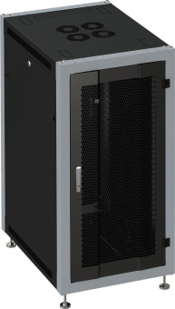 Шкаф серверный Sysmatrix (SL 6827.932) напольный 27U 600x800мм пер.дв.перфор. металл 800кг черный IP20 от магазина РЭССИ