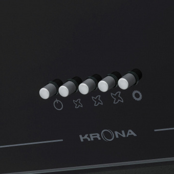 Вытяжка каминная Krona Jina 600 PB черный управление: кнопочное (1 мотор) от магазина РЭССИ