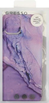 Чехол (клип-кейс) Gresso для Samsung Galaxy A03 Air прозрачный/фиолетовый (GR17AAAE9207) от магазина РЭССИ