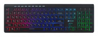Клавиатура Оклик 490ML черный USB slim Multimedia LED от магазина РЭССИ