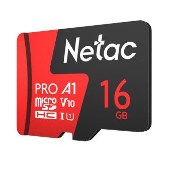 Флеш карта microSDHC 16GB Netac NT02P500PRO-016G-R P500 Extreme Pro V10 A1 + adapter от магазина РЭССИ