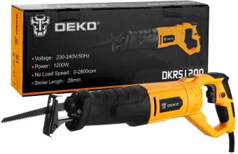 Сабельная пила Deko DKRS1200 1200Вт 2800ход/мин (063-4195) от магазина РЭССИ