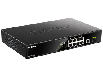 Коммутатор D-Link DGS-1010MP/A1A 9G 1SFP 8PoE 125W неуправляемый от магазина РЭССИ