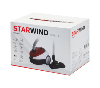 Пылесос Starwind SCB1114 1800Вт красный/белый (в компл.:1мешок) от магазина РЭССИ