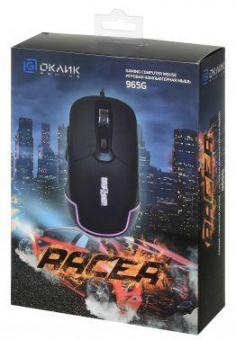 Мышь Оклик 965G RACER черный оптическая (2400dpi) USB (6but) от магазина РЭССИ