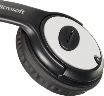 Наушники с микрофоном Microsoft LX-3000 Wired USB Black (аналог JUG-00015) черный/серебристый 1.8м мониторные оголовье (JUG-00014) от магазина РЭССИ