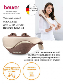 Массажер Beurer MG153 24Вт бежевый от магазина РЭССИ