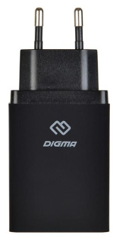 Сетевое зар./устр. Digma DGWC-2U-QC3.0-BK 30W 3A (QC) 2xUSB универсальное черный от магазина РЭССИ