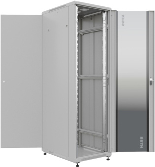 Шкаф серверный NTSS Премиум (NTSS-R42U6080GS) напольный 42U 600x800мм пер.дв.стекл металл 900кг серый IP20 сталь от магазина РЭССИ