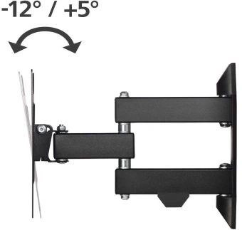 Кронштейн для телевизора Hama 00220822 черный 19"-48" макс.20кг настенный поворотно-выдвижной и наклонный от магазина РЭССИ