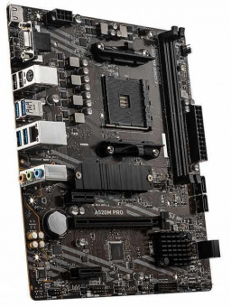 Материнская плата MSI A520M PRO Soc-AM4 AMD A520 2xDDR4 mATX AC`97 8ch(7.1) GbLAN RAID+VGA+HDMI+DP от магазина РЭССИ