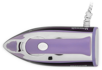 Утюг дорожный Maxwell MW-3057 800Вт белый/фиолетовый от магазина РЭССИ