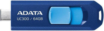 Флеш Диск A-Data 64GB Type-C UC300 ACHO-UC300-64G-RNB/BU USB3.2 синий/голубой от магазина РЭССИ