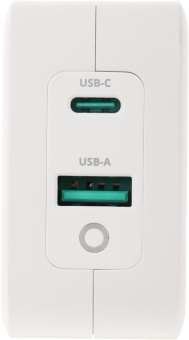 Блок питания TopON TOP-GaN-65W автоматический 65W 5V-20V 3.25A 2xUSB от бытовой электросети LED индикатор от магазина РЭССИ