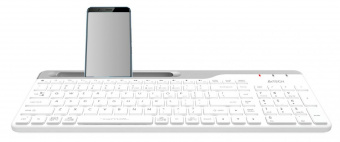 Клавиатура A4Tech Fstyler FBK25 белый/серый USB беспроводная BT/Radio slim Multimedia от магазина РЭССИ