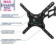Кронштейн для телевизора Kromax DIX-25 черный 24"-55" макс.20кг настенный поворотно-выдвижной и наклонный от магазина РЭССИ
