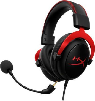Наушники с микрофоном HyperX Cloud II (CL003) черный/красный 1м мониторные оголовье (4P5M0AA) от магазина РЭССИ