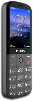 Мобильный телефон Philips E227 Xenium 32Mb темно-серый моноблок 2Sim 2.8" 240x320 0.3Mpix GSM900/1800 FM microSD от магазина РЭССИ