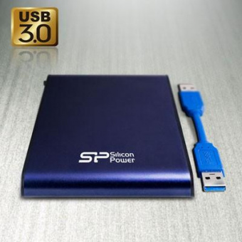 Жесткий диск Silicon Power USB 3.0 1Tb SP010TBPHDA80S3B A80 SP010TBPHDA80S3B Armor (5400rpm) 2.5" синий от магазина РЭССИ