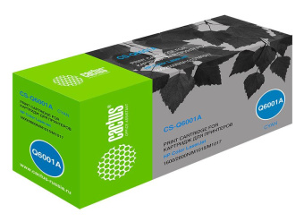 Картридж лазерный Cactus CS-Q6001A Q6001A голубой (2000стр.) для HP CLJ 1600/2600N/M1015/M1017 от магазина РЭССИ