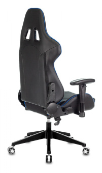 Кресло игровое Zombie VIKING 4 AERO черный/синий текстиль/эко.кожа с подголов. крестов. пластик от магазина РЭССИ