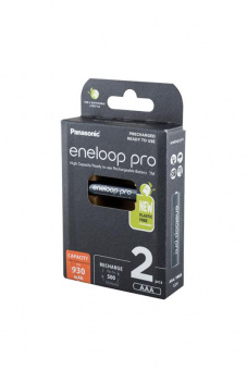 Аккумулятор Panasonic eneloop pro BK-4HCDE/2BE 930мАч AAA BL2 от магазина РЭССИ