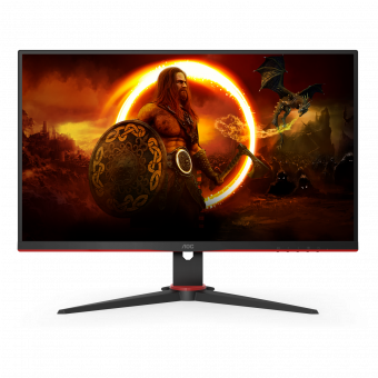 Монитор AOC 23.8" 24G2SPAE черный/красный IPS LED 4ms 16:9 HDMI M/M матовая 1000:1 250cd 178гр/178гр 1920x1080 VGA DP FHD 2.1кг от магазина РЭССИ