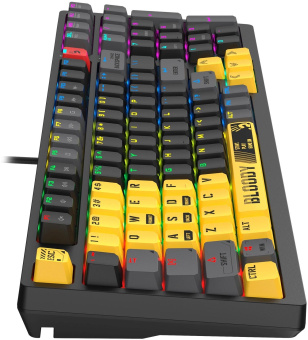 Клавиатура A4Tech Bloody S98 Sports Lime BLMS Plus механическая желтый/серый USB for gamer LED (S98 SPORTS LIME BLMS RED PLUS) от магазина РЭССИ