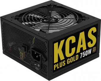 Блок питания Aerocool ATX 750W KCAS PLUS GOLD 750W RGB 80+ gold 24+2x(4+4) pin APFC 120mm fan color LED 8xSATA RTL от магазина РЭССИ