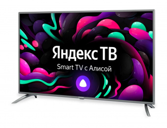 Телевизор LED Starwind 50" SW-LED50UG400 Яндекс.ТВ стальной 4K Ultra HD 60Hz DVB-T DVB-T2 DVB-C DVB-S DVB-S2 USB WiFi Smart TV от магазина РЭССИ