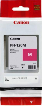 Картридж струйный Canon PFI-120 M 2887C001 пурпурный (130мл) для Canon imagePROGRAF TM-200/205 от магазина РЭССИ