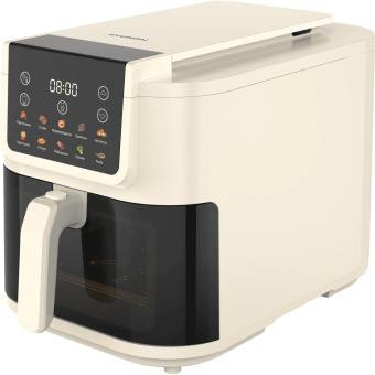 Аэрогриль Hyundai HYF-9082 1700Вт сливочный/черный от магазина РЭССИ