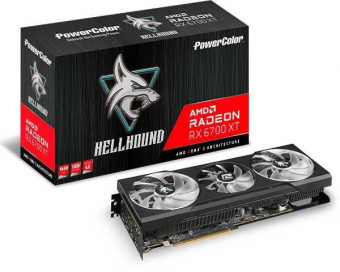 Видеокарта PowerColor PCI-E 4.0 AXRX 6700XT 12GBD6-3DHL AMD Radeon RX 6700XT 12288Mb 192 GDDR6 2424/16000 HDMIx1 DPx3 HDCP Ret от магазина РЭССИ