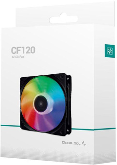 Вентилятор Deepcool CF 120 ARGB 120x120x25mm черный 4-pin 17.8-27dB 159gr Ret (DP-FA-RGB-CF120-1) от магазина РЭССИ