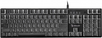 Клавиатура A4Tech Bloody S510RP механическая черный USB for gamer LED (S510RP PUDDING BLACK/BLMS RED) от магазина РЭССИ